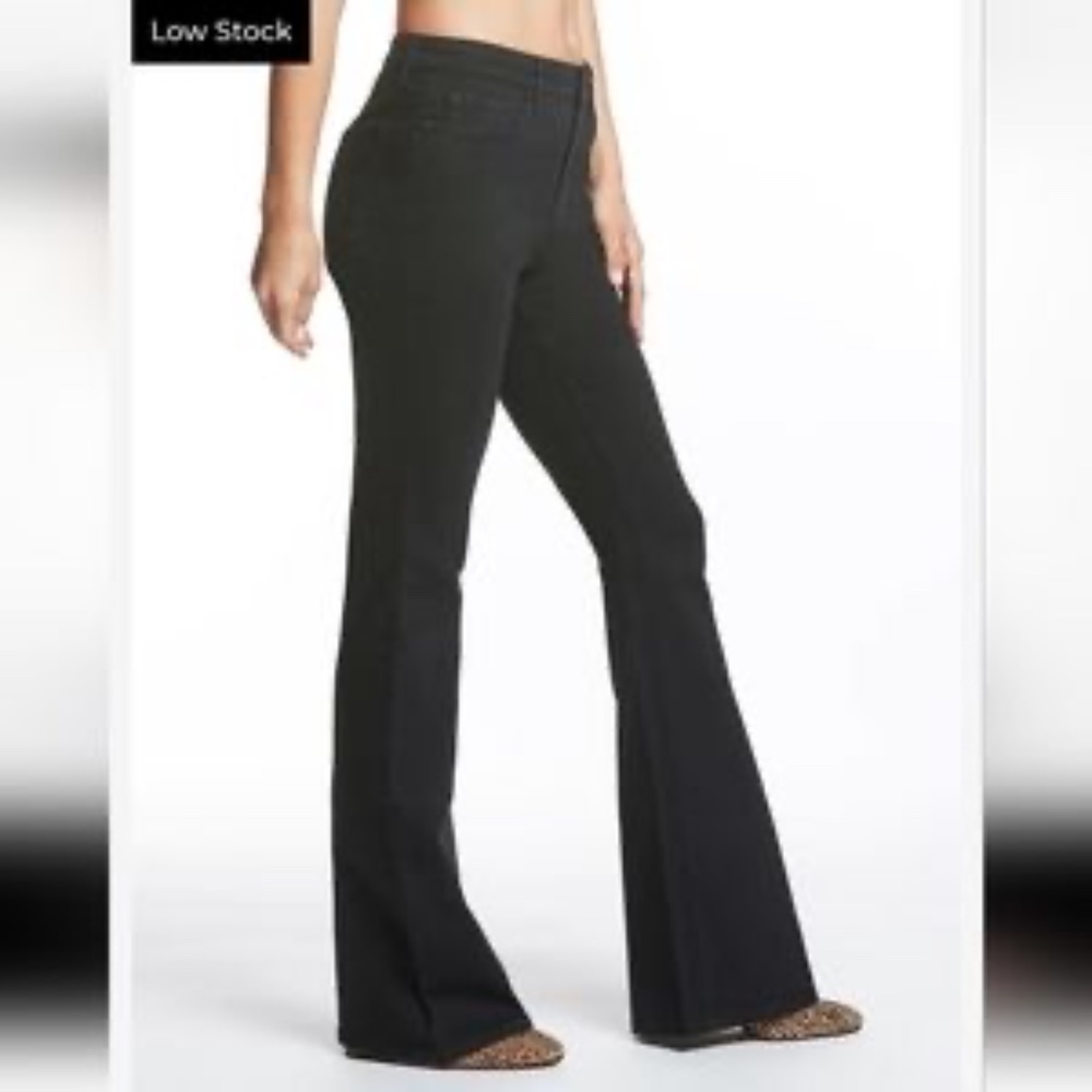 NWT Black Jessica Simpson Women's Adored High Rise Flare Jean Size 27